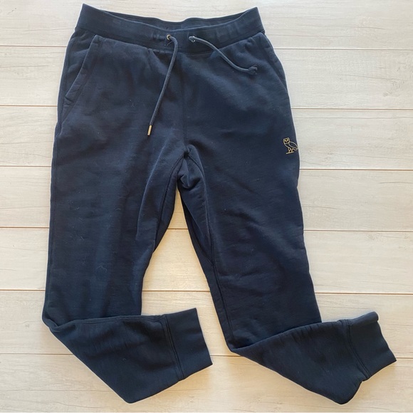 October’s Very Own Drake Joggers Sweatpants  Black Gold Logo Sz M - Picture 3 of 10